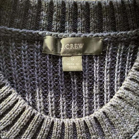 J Crew cotton Navy and White Striped Sweater - Picture 2 of 5